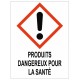 Etiquette produits dangereux pour la santé GHS07