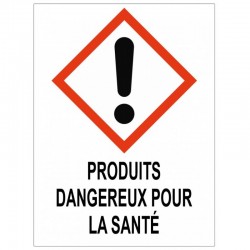 Etiquette CLP produits dangereux santé