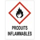 Etiquette produits inflammables