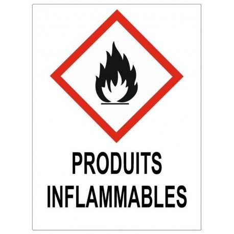 Autocollant produits inflammables GHS02