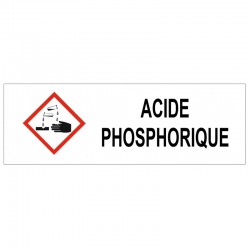 Panneau acide phosphorique corrosif GHS05