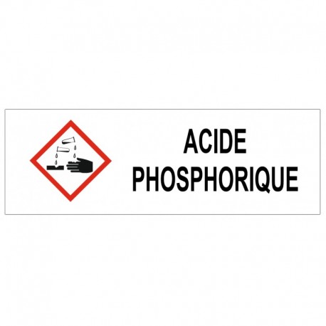 Panneau acide phosphorique corrosif GHS05