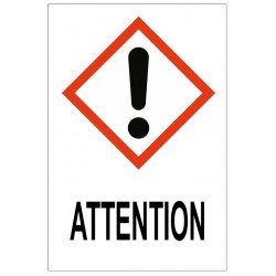 Panneau attention GHS07
