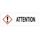 Autocollant attention GHS07