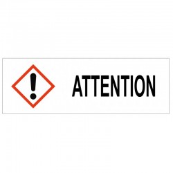 Autocollant attention GHS07