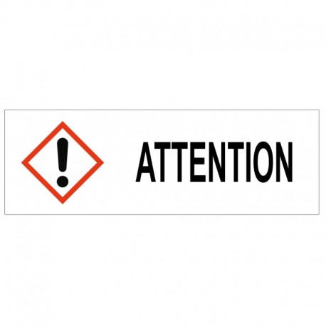 Autocollant attention GHS07