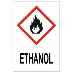Etiquette ethanol