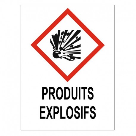 Panneau produits explosifs GHS01