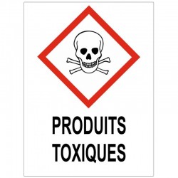 Panneau produits toxiques GHS06