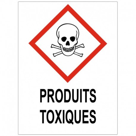 Panneau produits toxiques GHS06