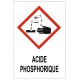 Autocollant acide phosphorique corrosif GHS05