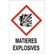 Autocollant matières explosives GHS01