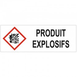 Panneau produits explosifs GHS01