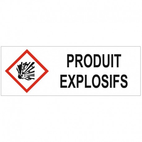 Autocollant produits explosifs