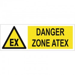 Autocollant danger zone Atex