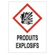 Panneau produits explosifs GHS01