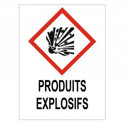 Panneau produits explosifs GHS01