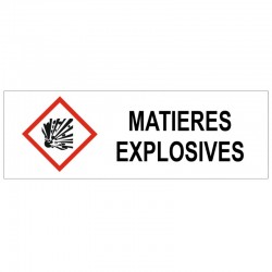 Panneau matières explosives GHS01