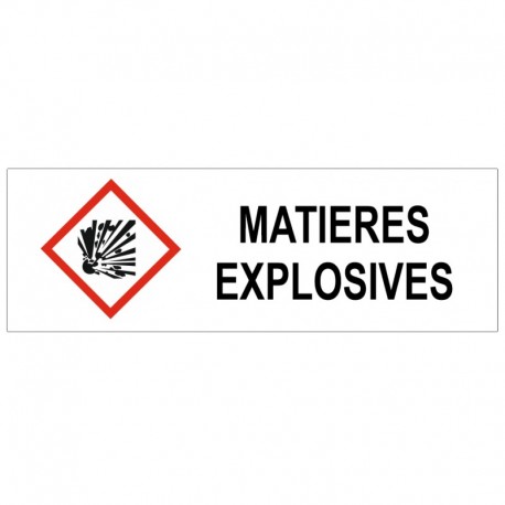 Panneau matières explosives GHS01
