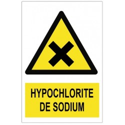 Autocollant hypoclorite de sodium