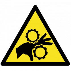 Autocollant attention a vos mains