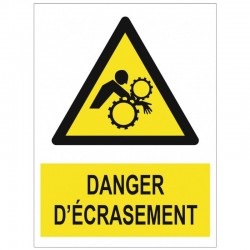 Pictogramme risque d'écrasement