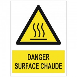 Picto danger surface chaude sigle