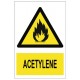 Autocollant acetylene