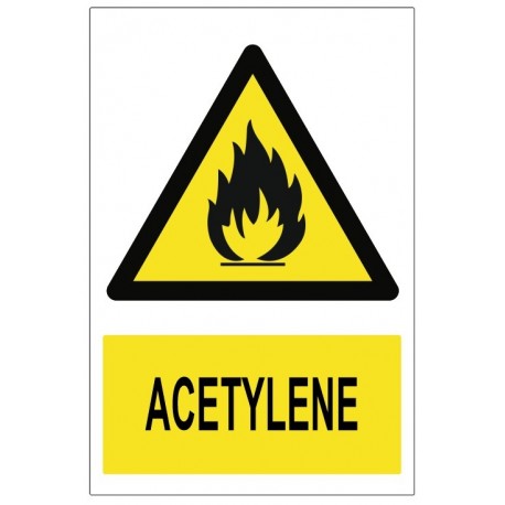 Autocollant acetylene