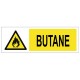 Autocollant butane