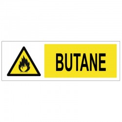Autocollant butane