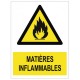 Autocollant matières inflammables