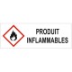 Autocollant produits inflammables