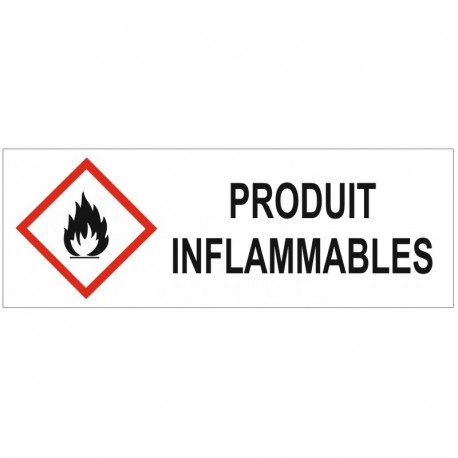 Autocollant produits inflammables