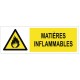 Panneau matières inflammables