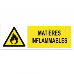 Panneau Matières inflammables – Pictogramme GHS02
