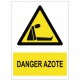 Panneau Danger Azote – Signalisation de sécurité pour risque d'asphyxie