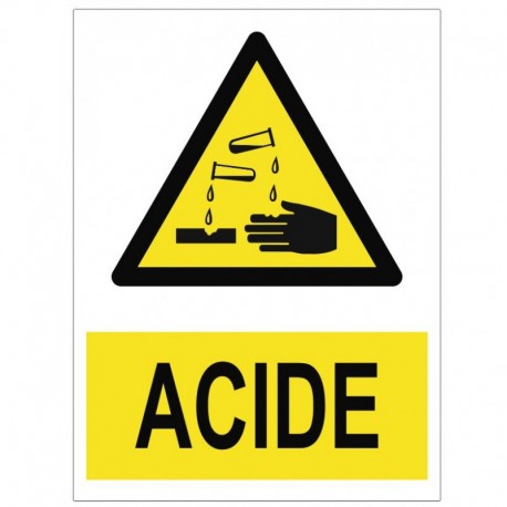 Autocollant acide