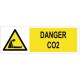 Autocollant danger CO2
