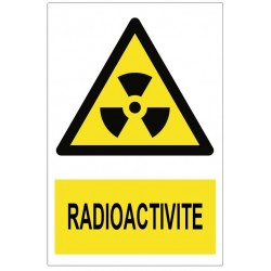 Panneau Radioactivité pictogramme