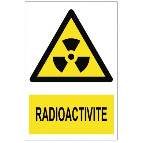 Panneau Radioactivité pictogramme