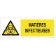 Autocollant matieres infectieuses
