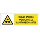 Panneau Danger matières radioactives ou radiations ionisantes
