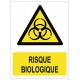 Autocollant risque biologique