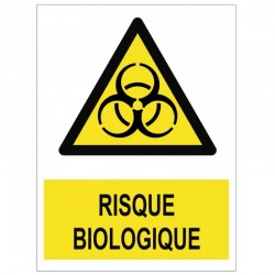 Autocollant risque biologique