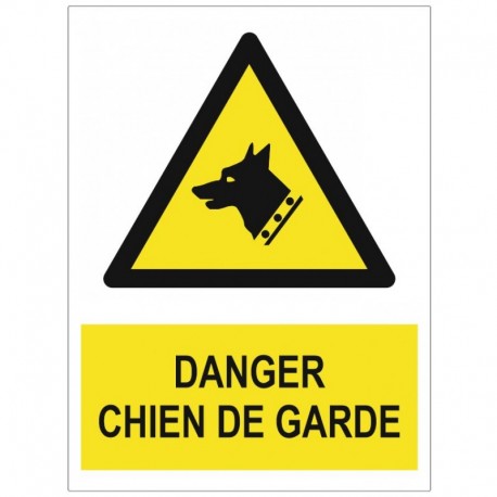 Panneau chien de garde