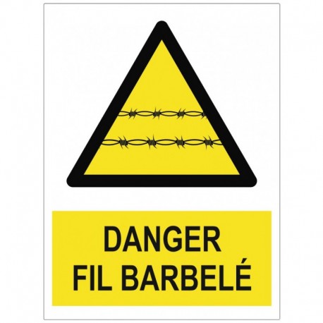 Panneau fil barbelé