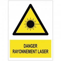 Autocollant rayonnement laser