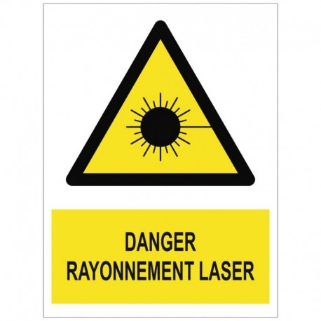 Autocollant rayonnement laser