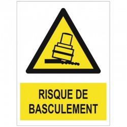 Autocollant risque de basculement